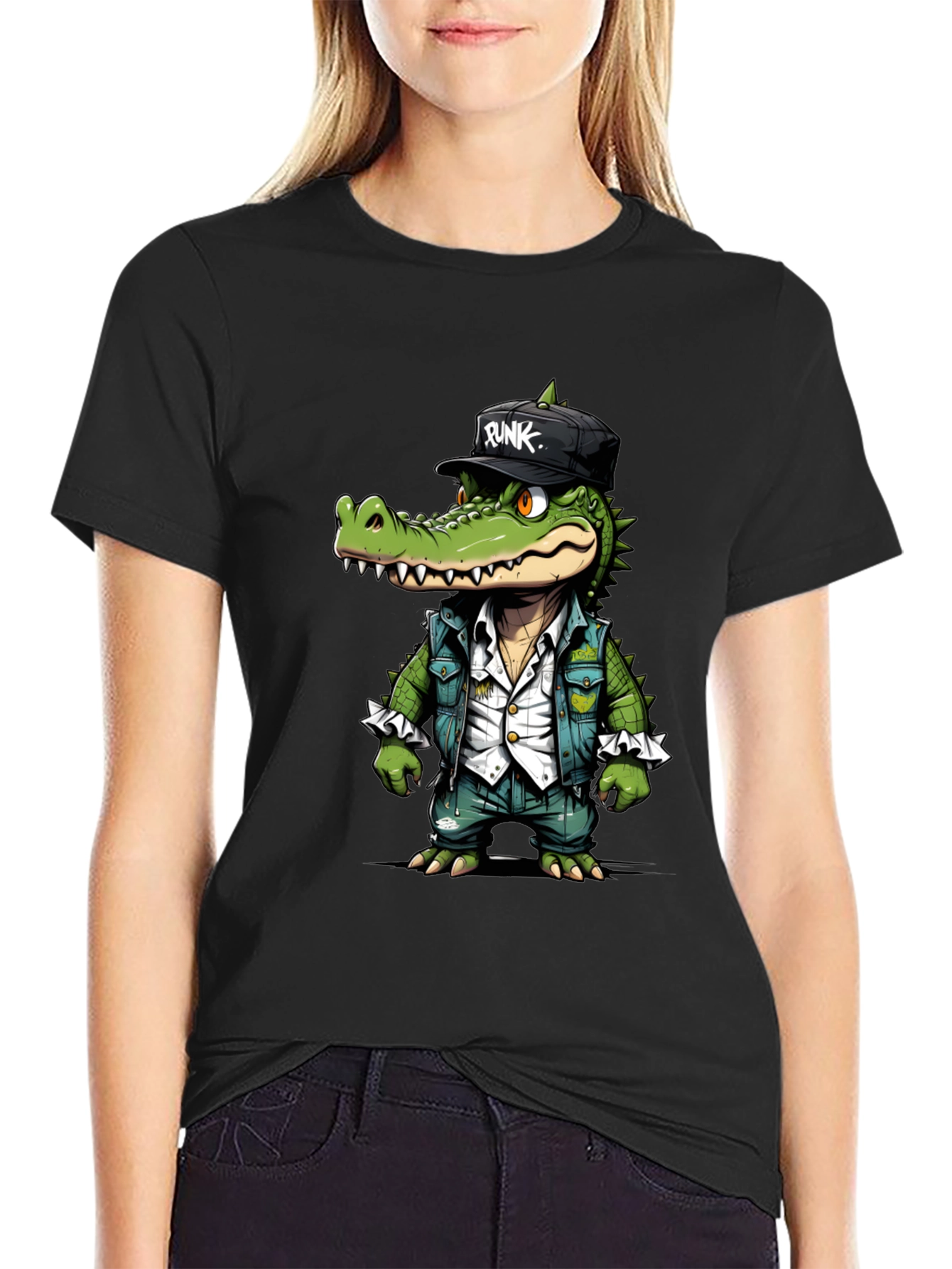 Cool Crocodile Cartoon T-Shirt