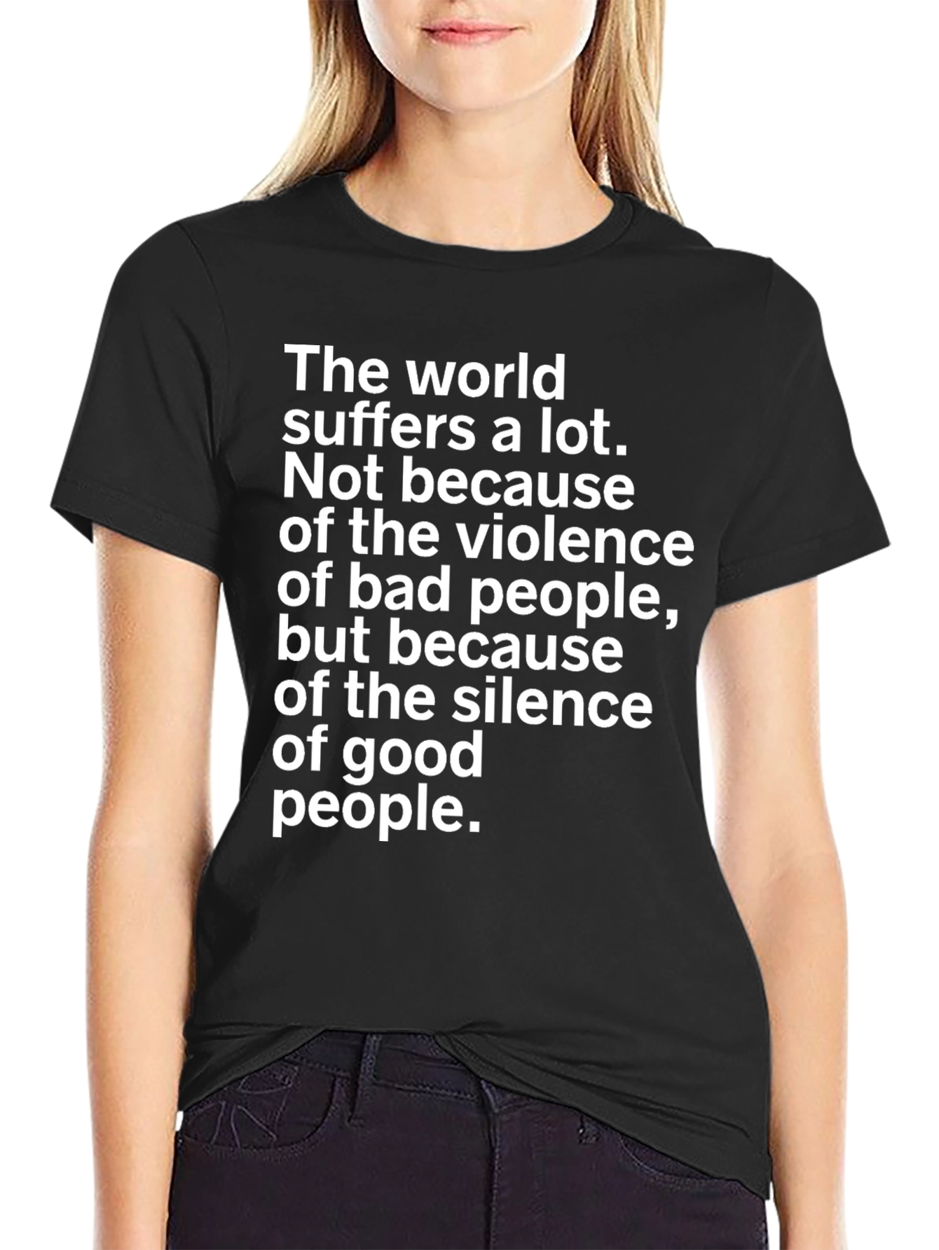 Inspirational Graphic Tee - Silence of Good