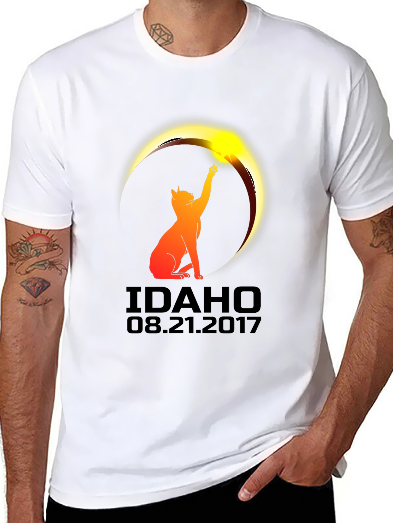 Idaho Eclipse Cat T-Shirt - August 21 2017
