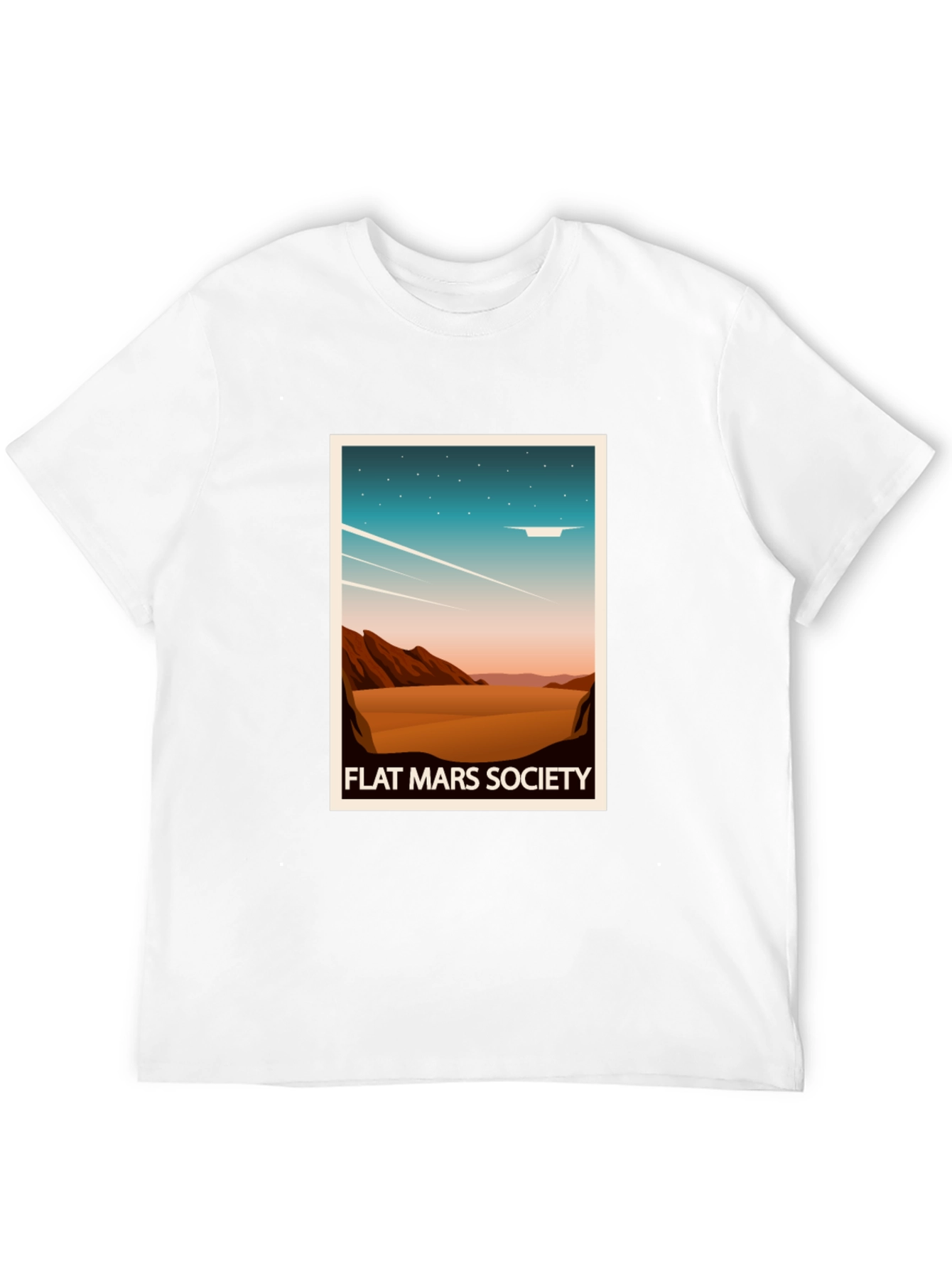 Flat Mars Society Graphic T-Shirt