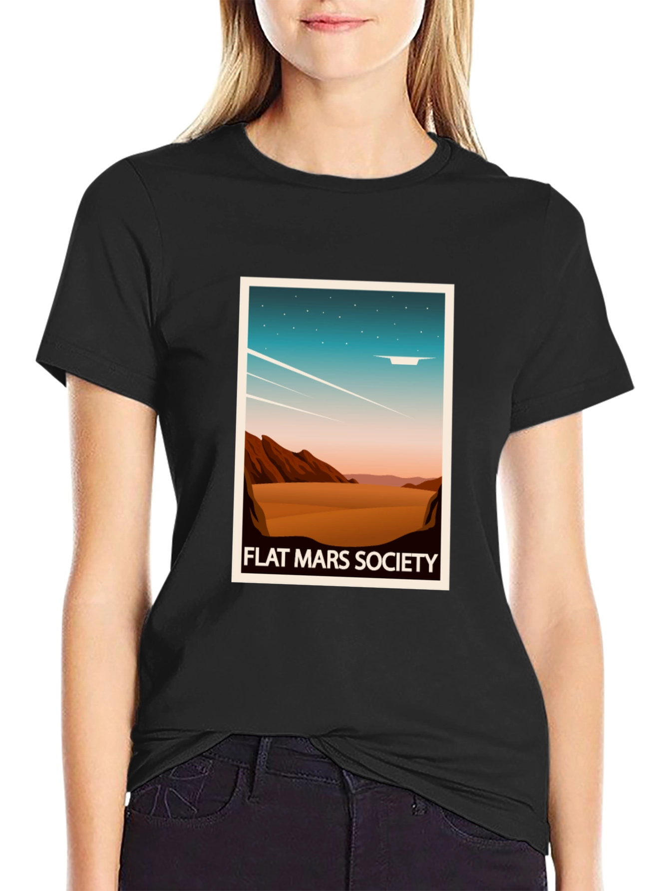 Flat Mars Society Graphic T-Shirt