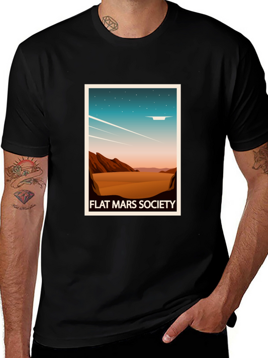 Flat Mars Society Graphic T-Shirt