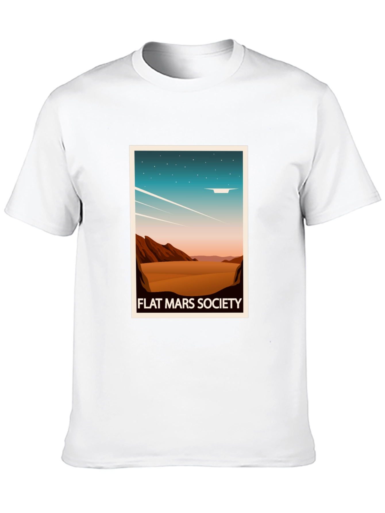Flat Mars Society Graphic T-Shirt