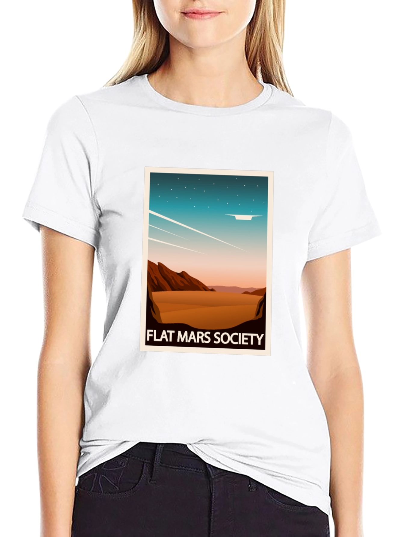 Flat Mars Society Graphic T-Shirt