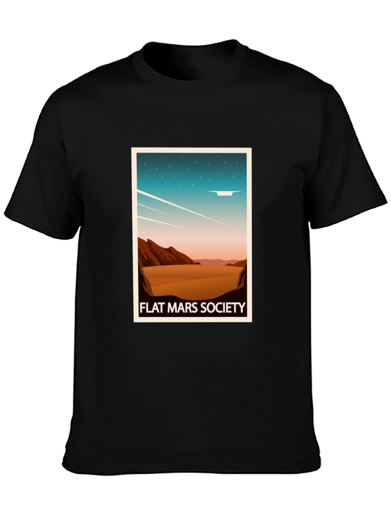 Flat Mars Society Graphic T-Shirt