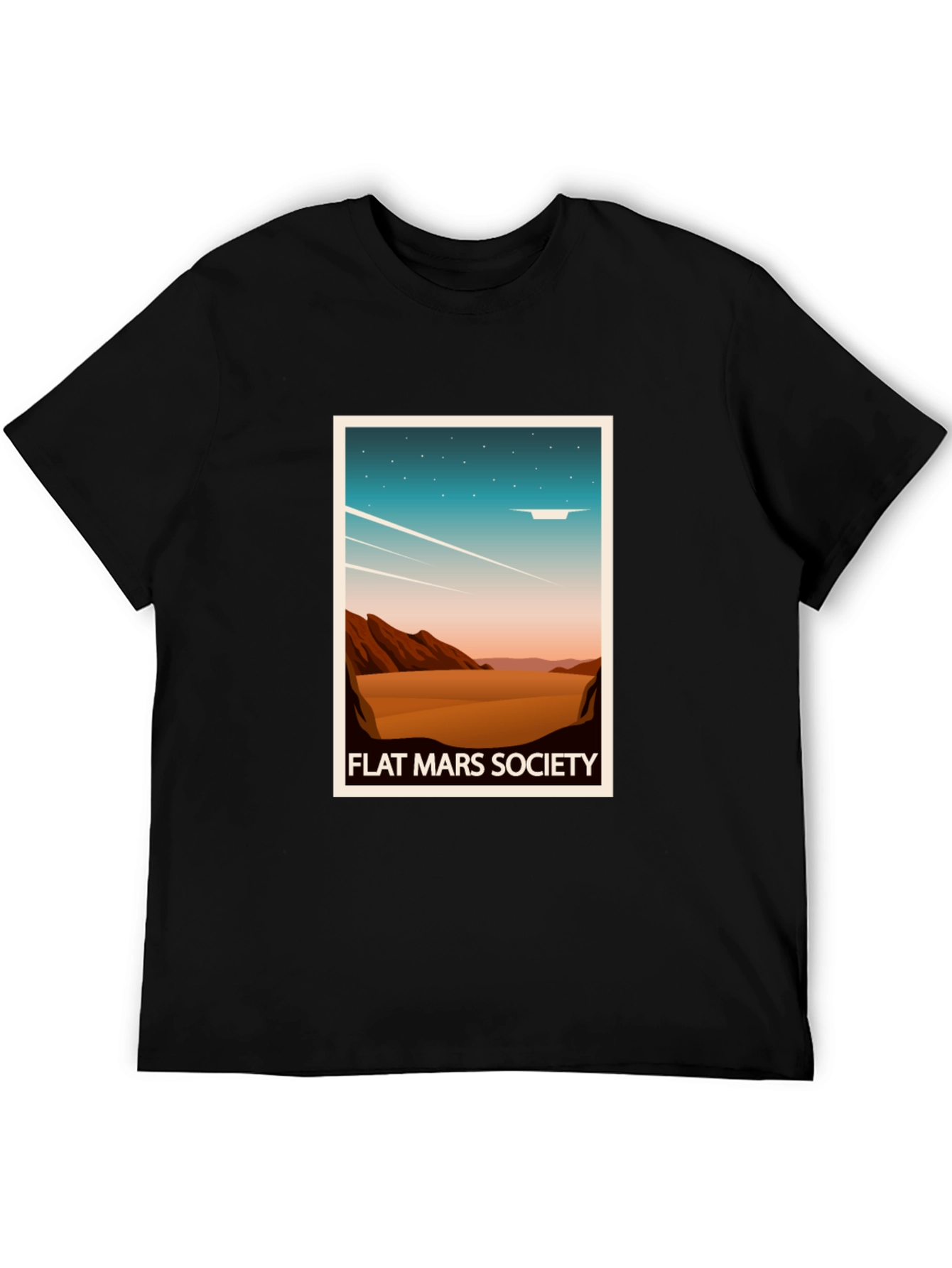 Flat Mars Society Graphic T-Shirt