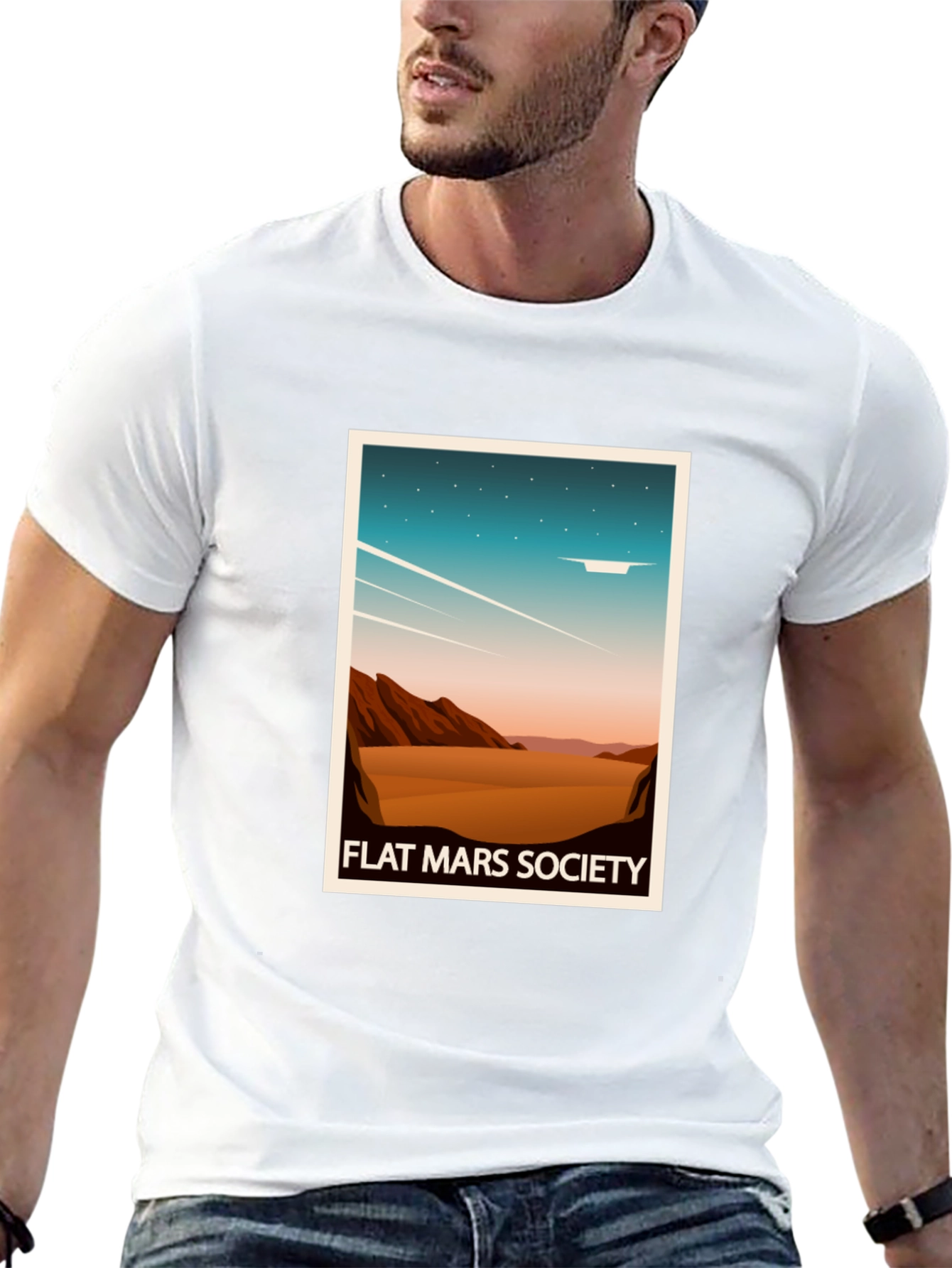 Flat Mars Society Graphic T-Shirt