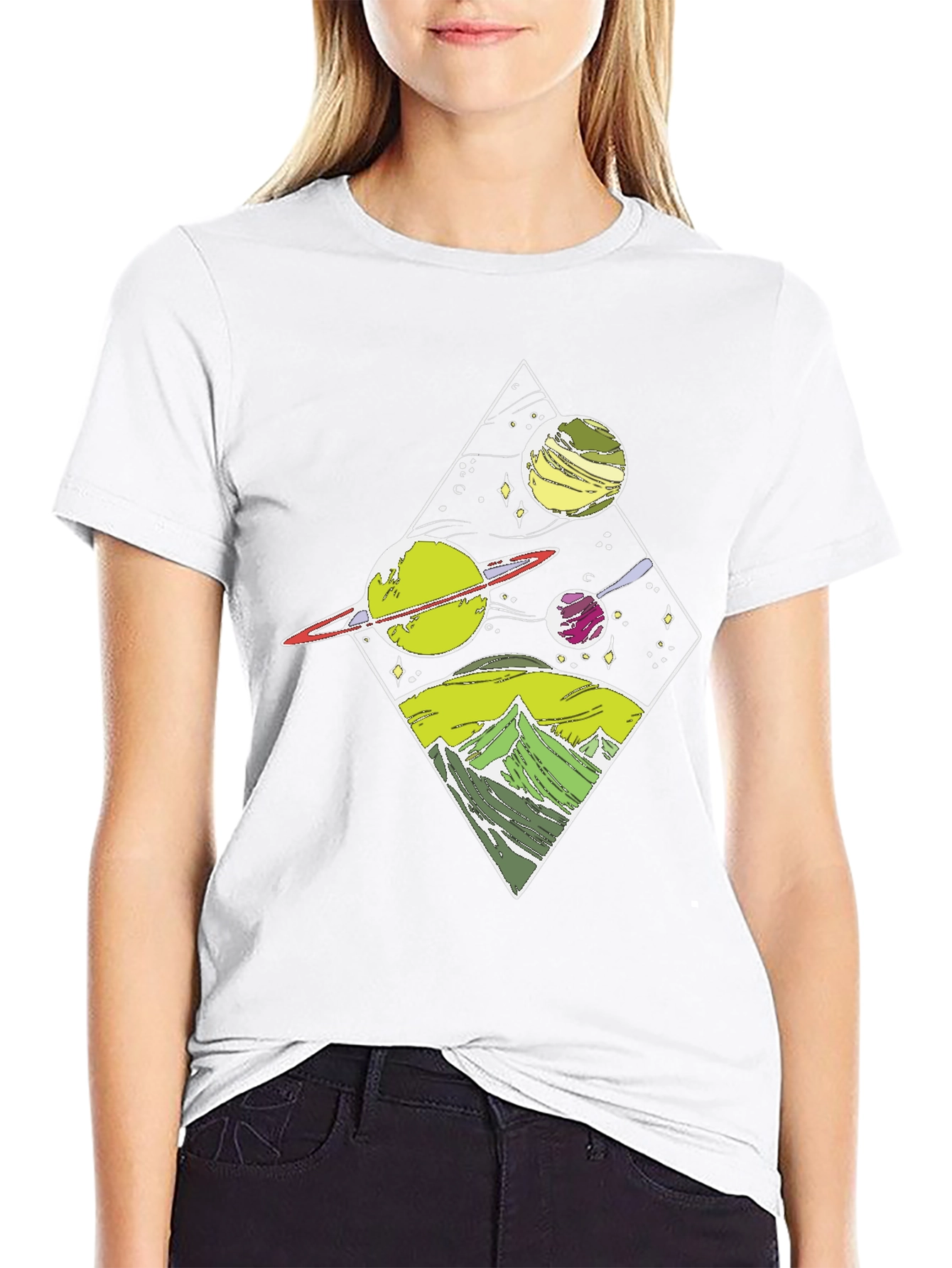 Space & Mountains Graphic Tee