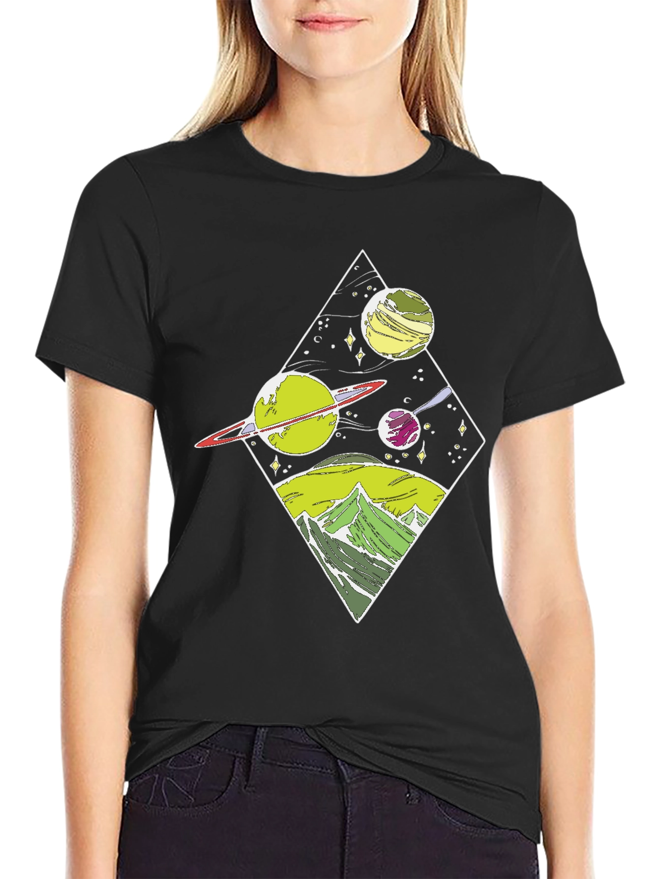 Space & Mountains Graphic Tee