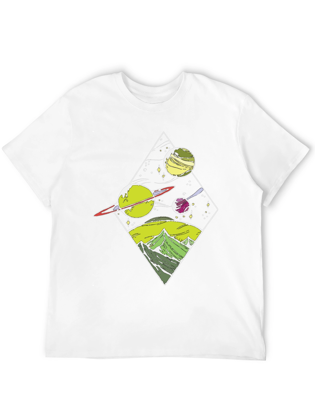 Space & Mountains Graphic Tee