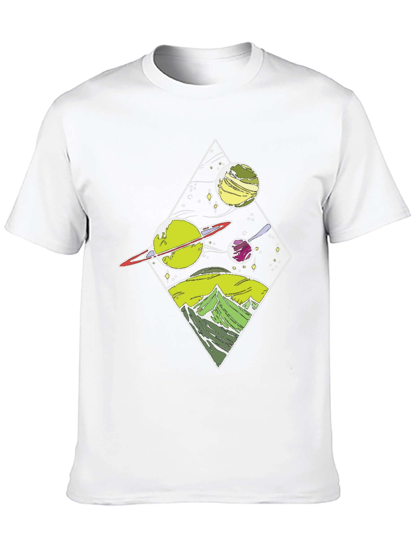 Space & Mountains Graphic Tee