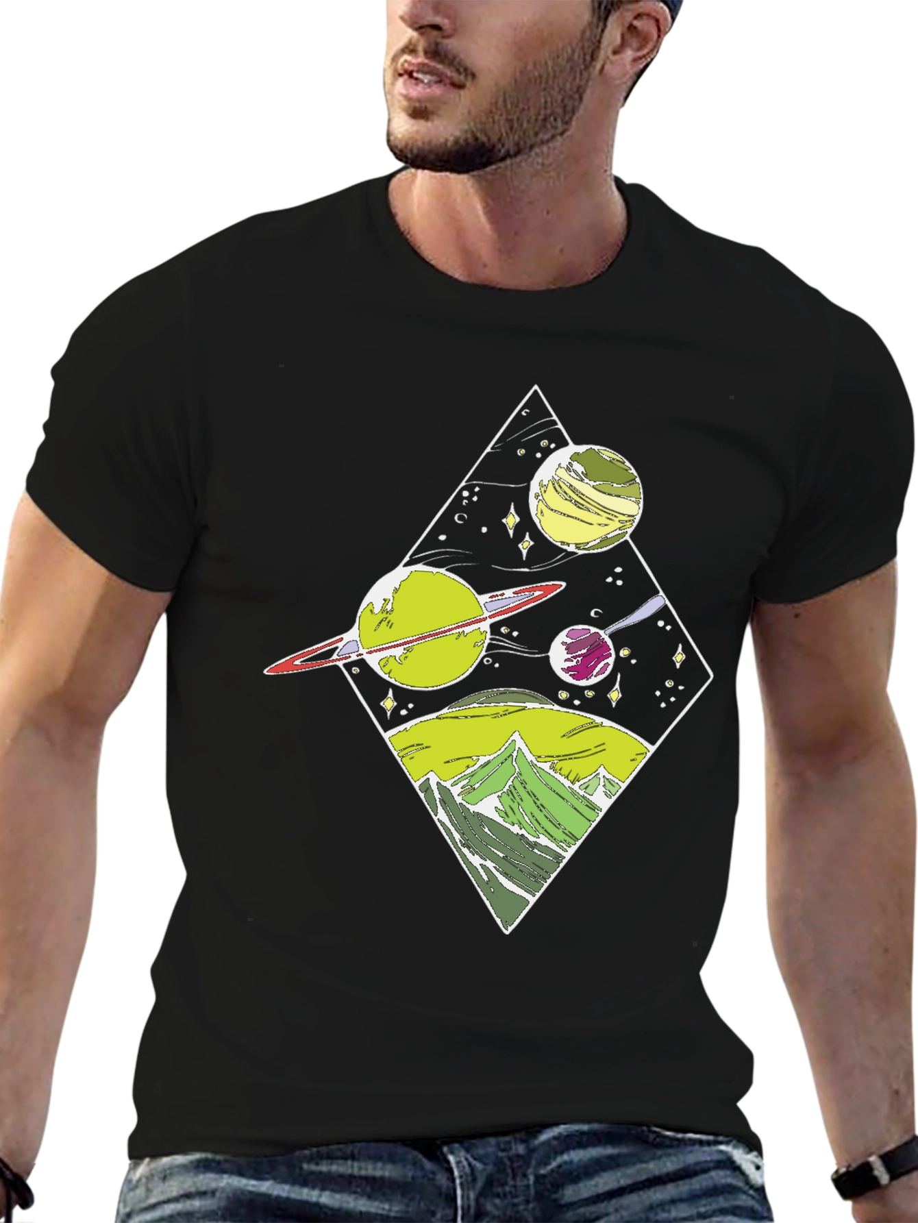 Space & Mountains Graphic Tee