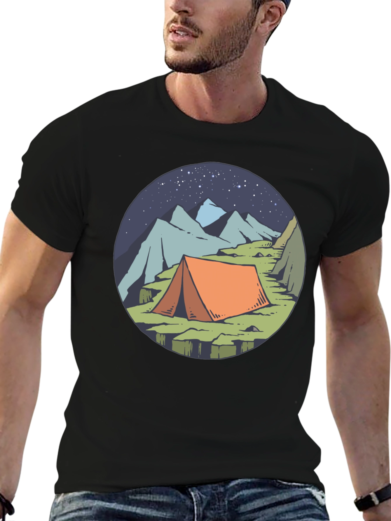 Camping Tent Graphic Tee - Adventure Awaits!