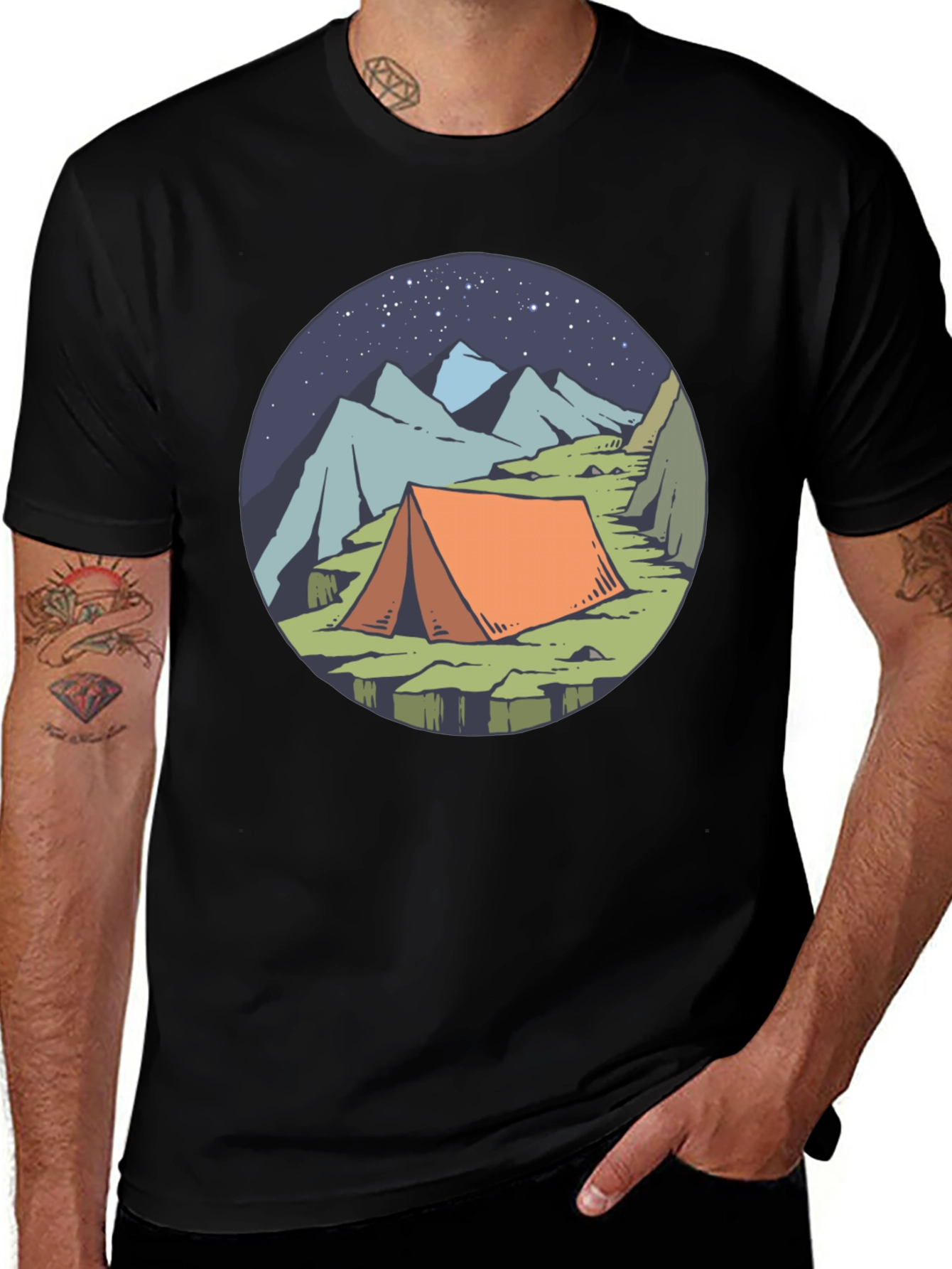 Camping Tent Graphic Tee - Adventure Awaits!