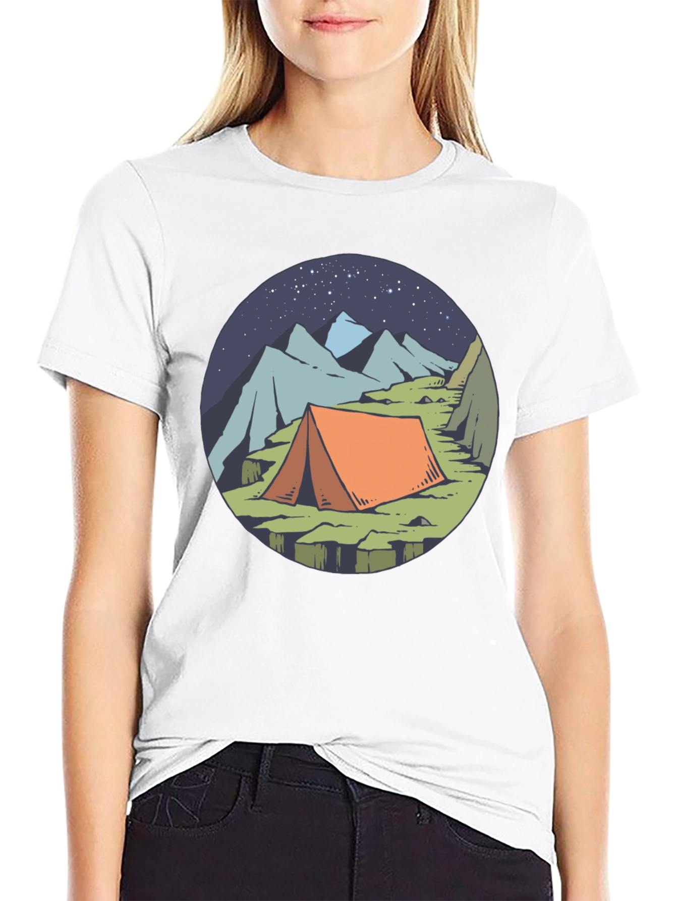 Camping Tent Graphic Tee - Adventure Awaits!