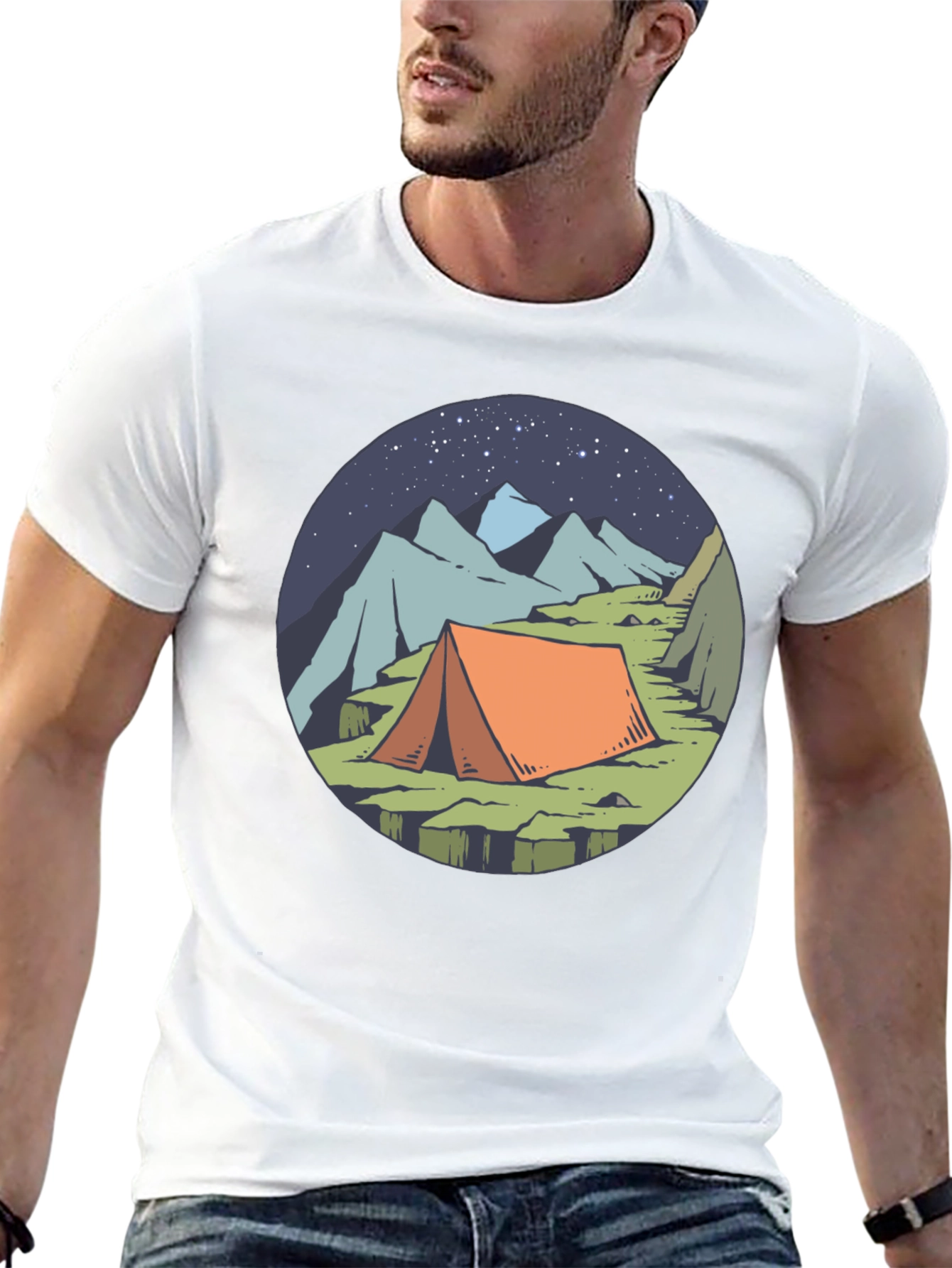 Camping Tent Graphic Tee - Adventure Awaits!