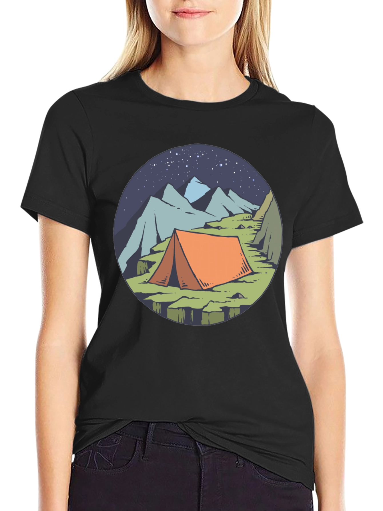 Camping Tent Graphic Tee - Adventure Awaits!