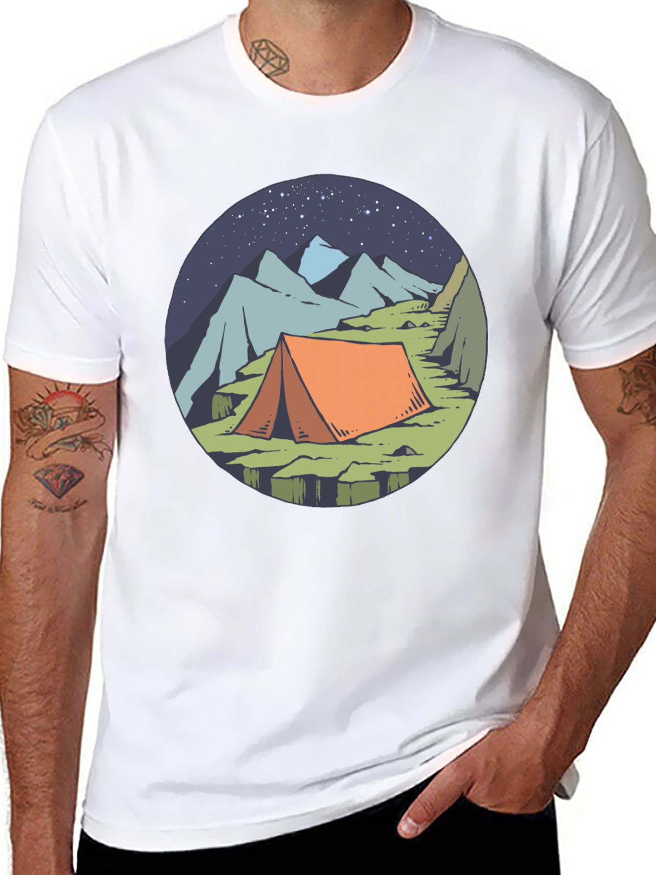 Camping Tent Graphic Tee - Adventure Awaits!