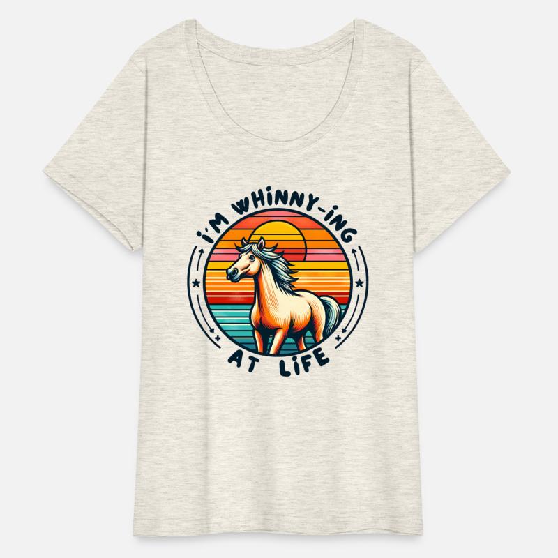 Vibrant Horse Lover Retro Sunset