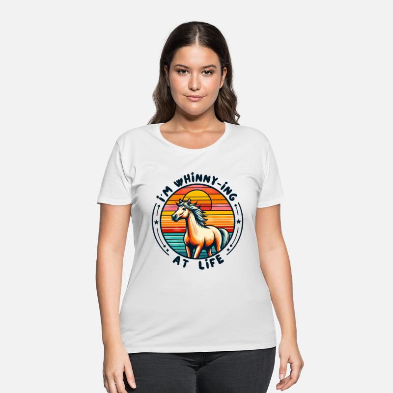 Vibrant Horse Lover Retro Sunset