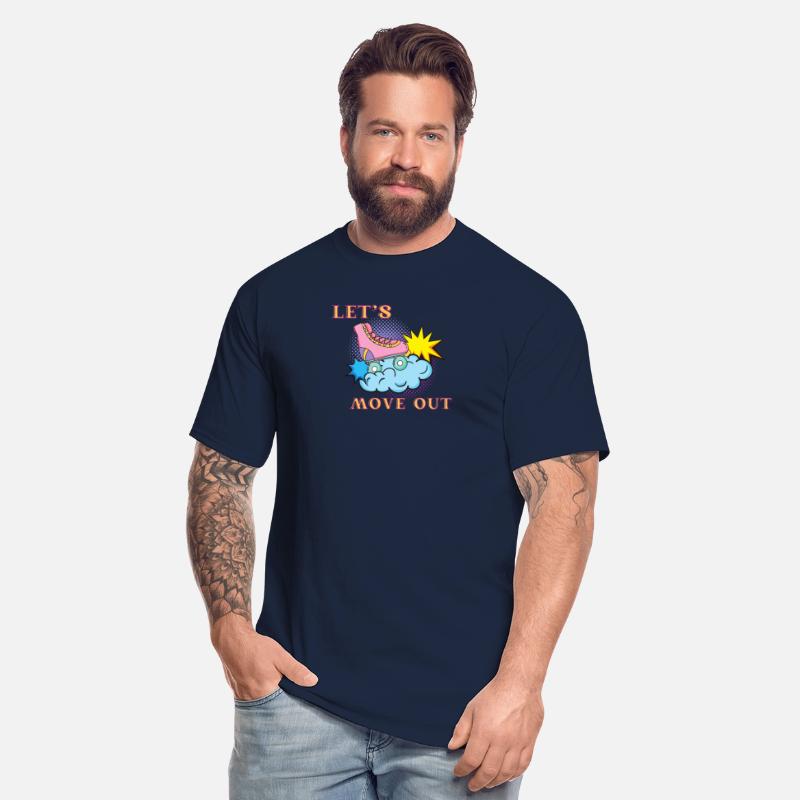 Vibrant Roller Skate Design with 'Let's Move Out'