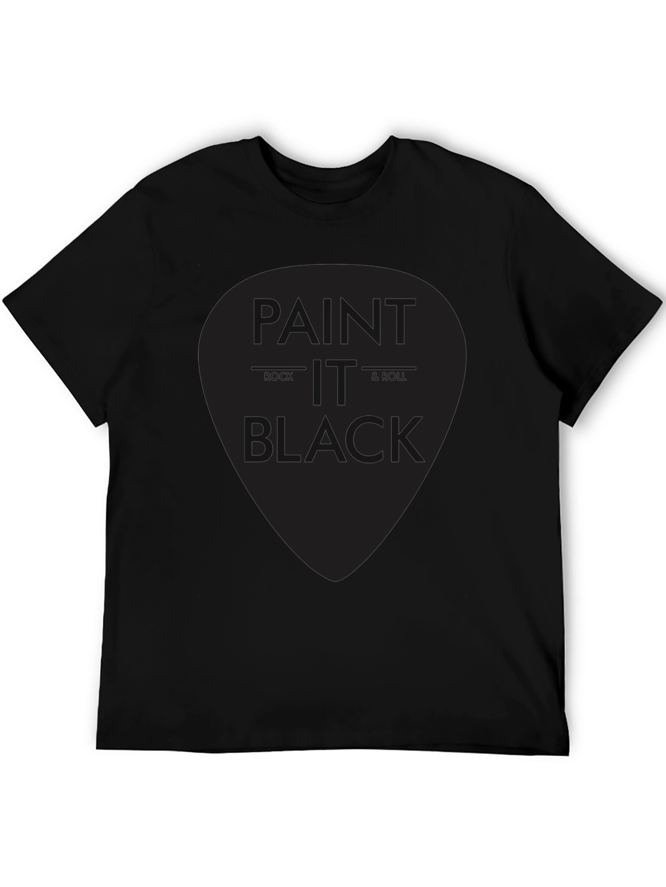Paint It Black Rock & Roll Graphic T-Shirt