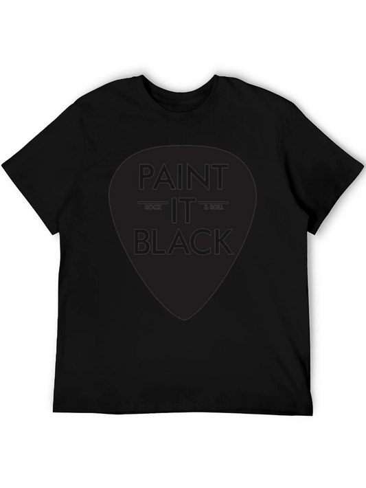 Paint It Black Rock & Roll Graphic T-Shirt