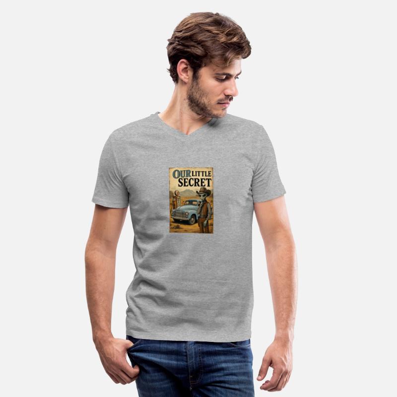 Vintage Grey Alien Cowboy in the Desert - Roswell