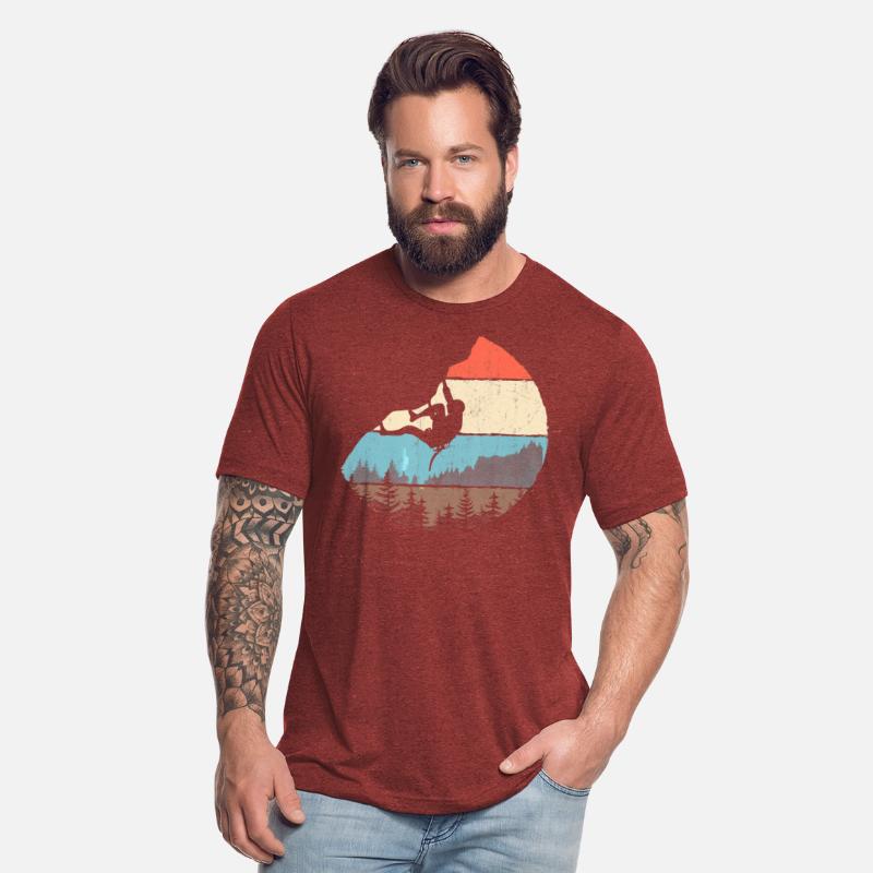 Vintage Style Rock Climbing Retro Bouldering