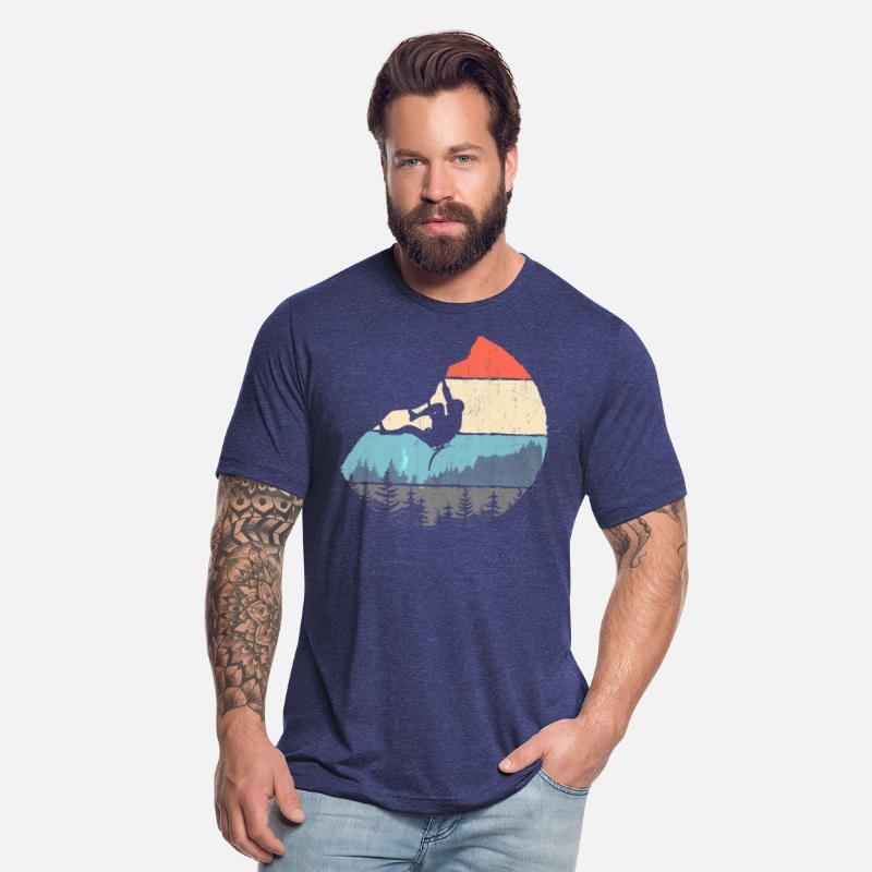 Vintage Style Rock Climbing Retro Bouldering