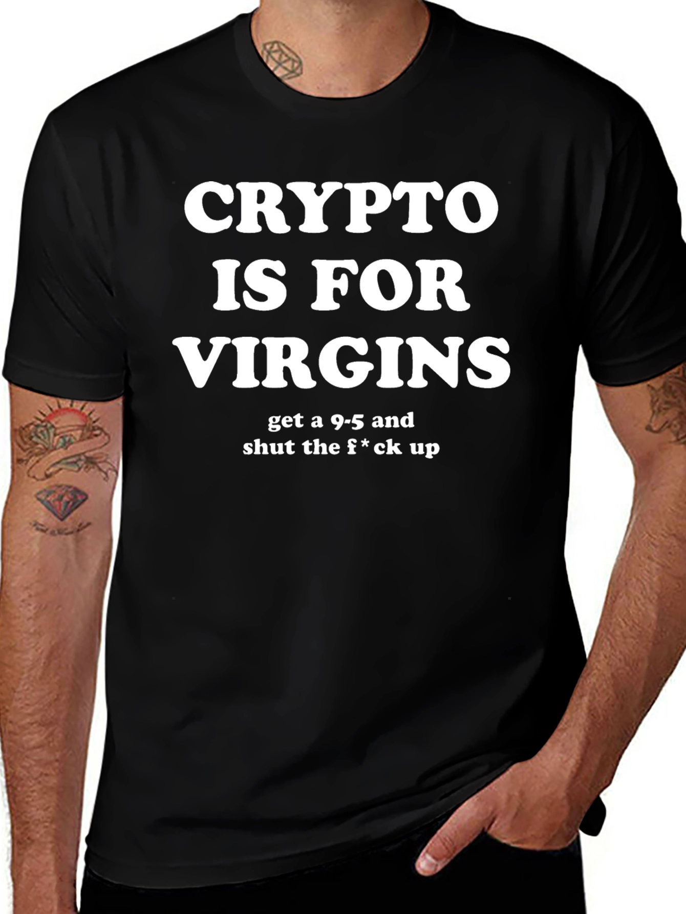 Crypto Is For Virgins Graphic T-Shirt