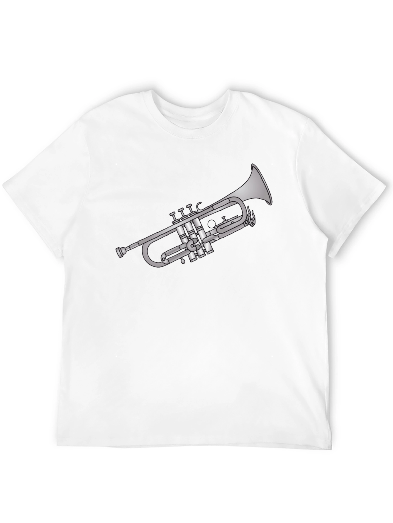 Trumpet Graphic Tee - Musicians Black T-Shirt