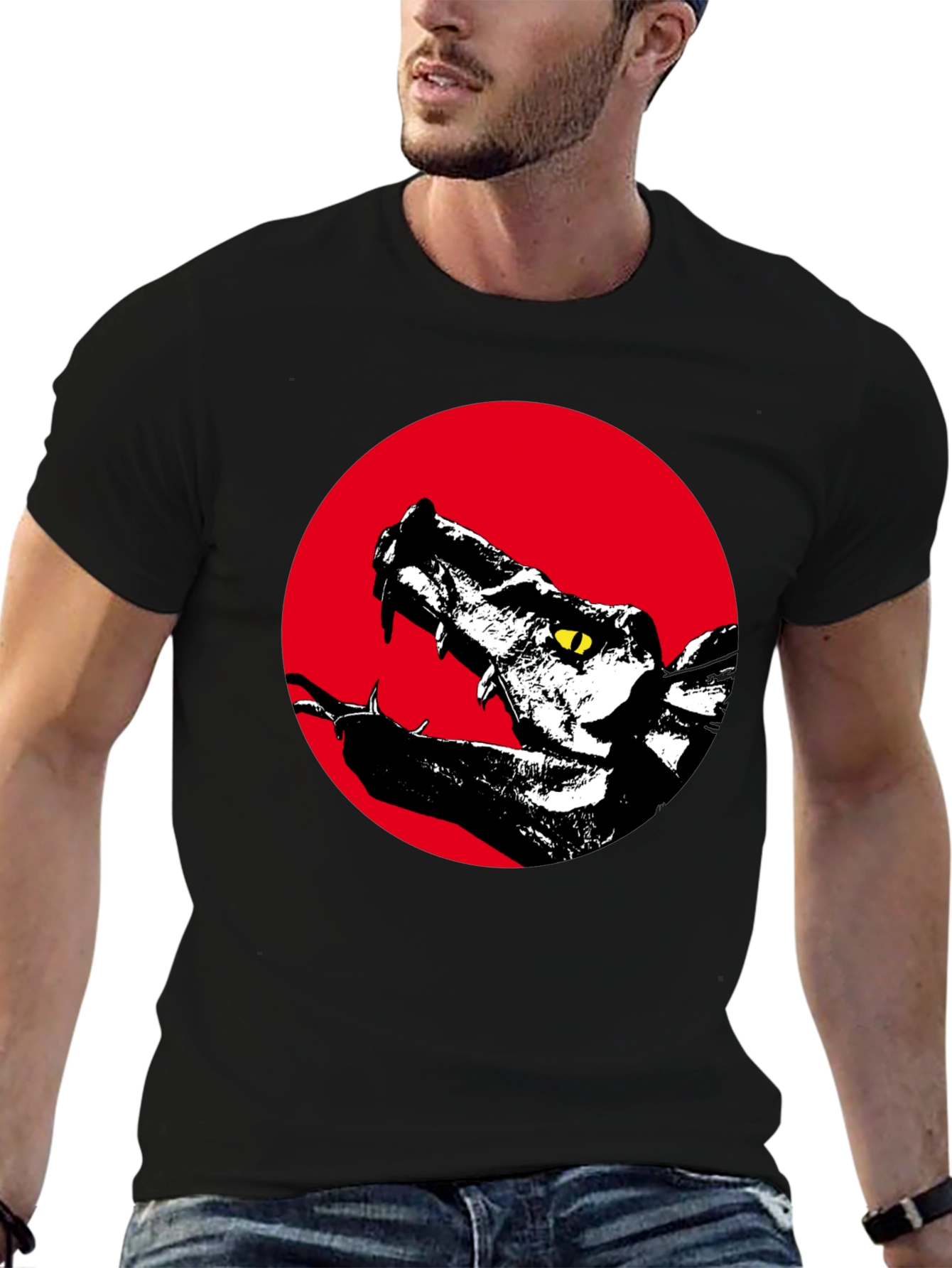 Dragon Graphic T-Shirt - Black