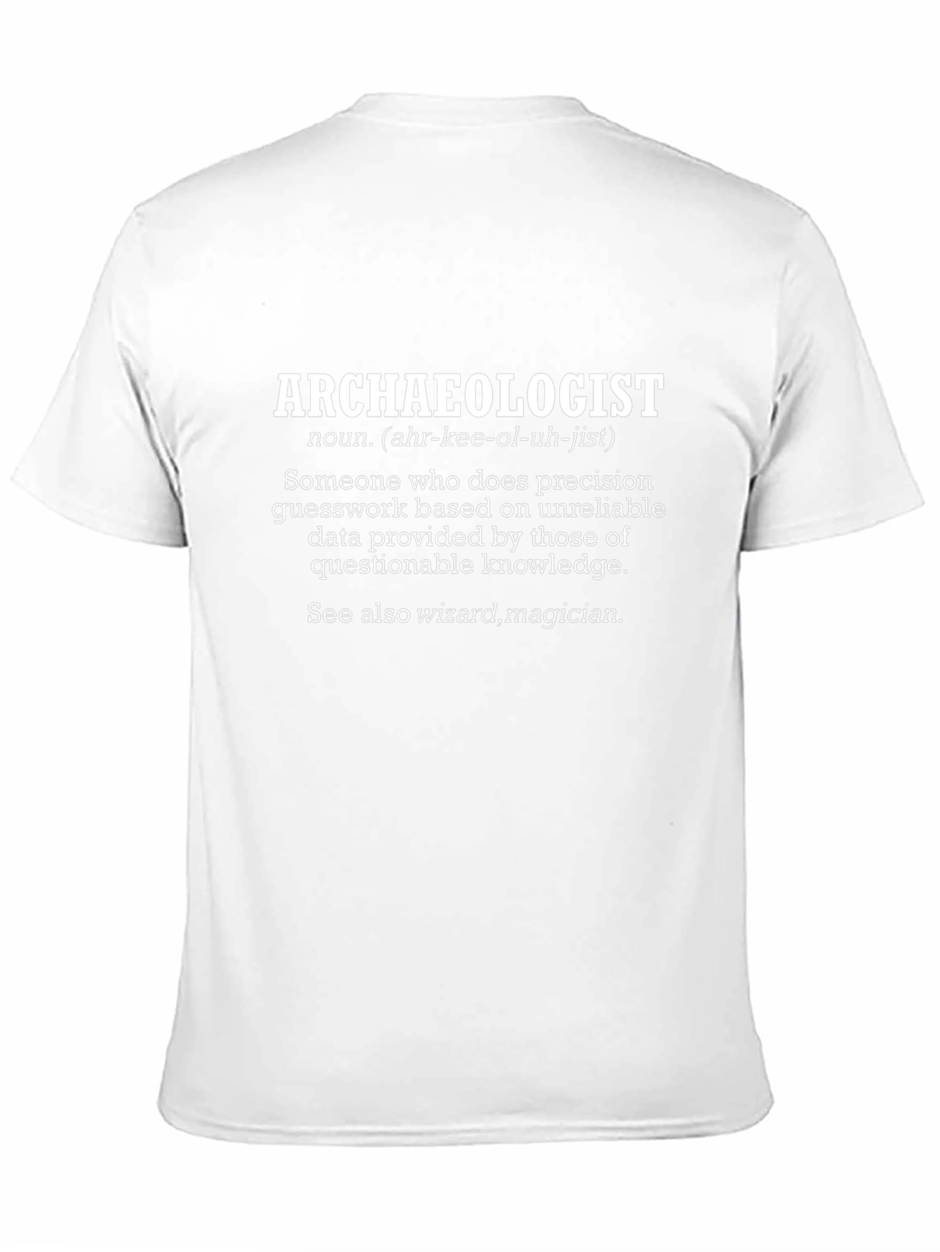 Archaeologist Definition Black T-Shirt