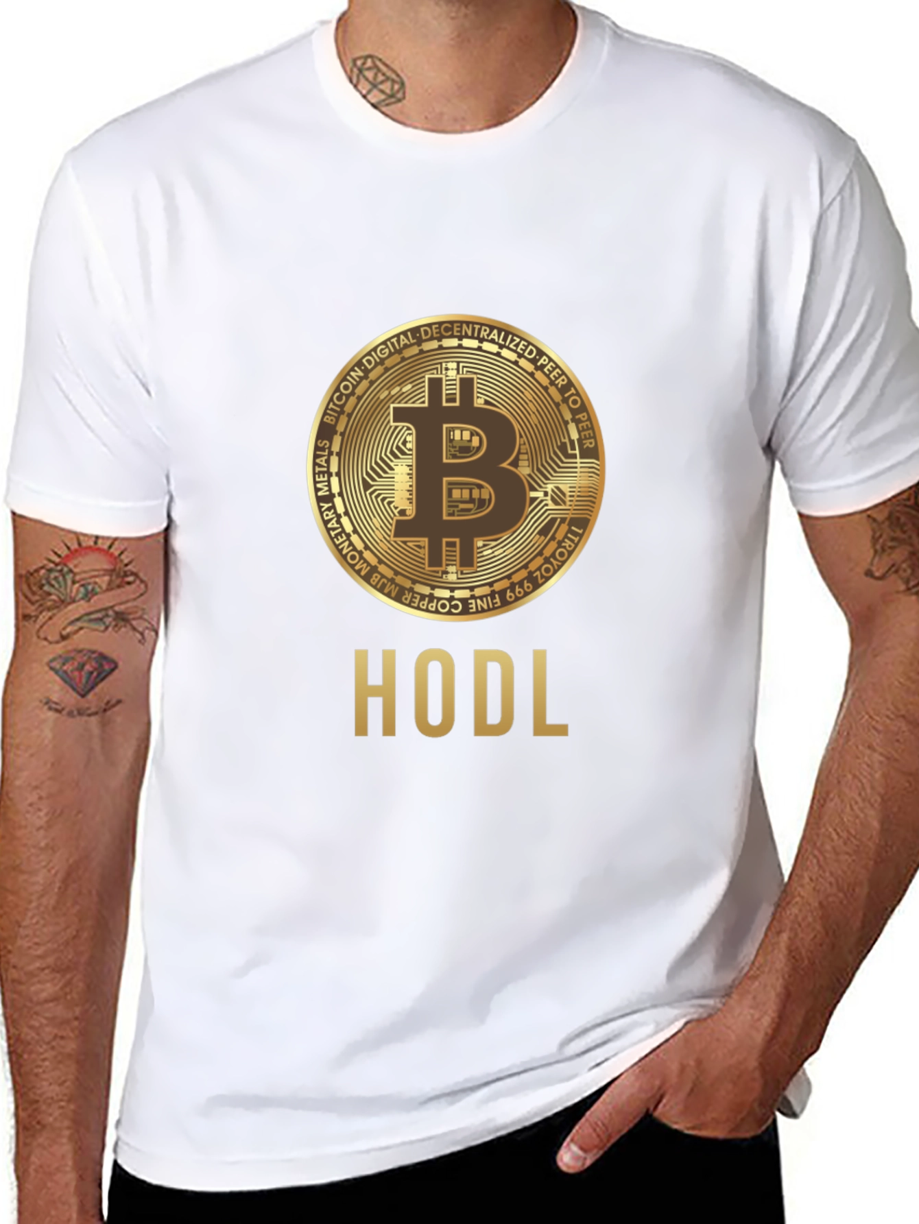 Bitcoin HODL T-Shirt Crypto Currency Tee
