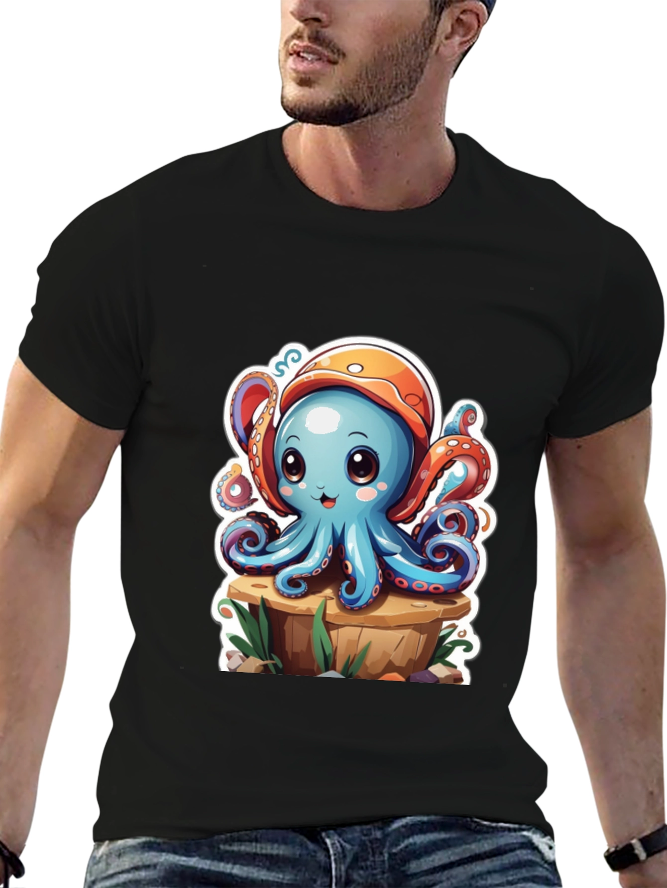 Cute Octopus Graphic T-Shirt