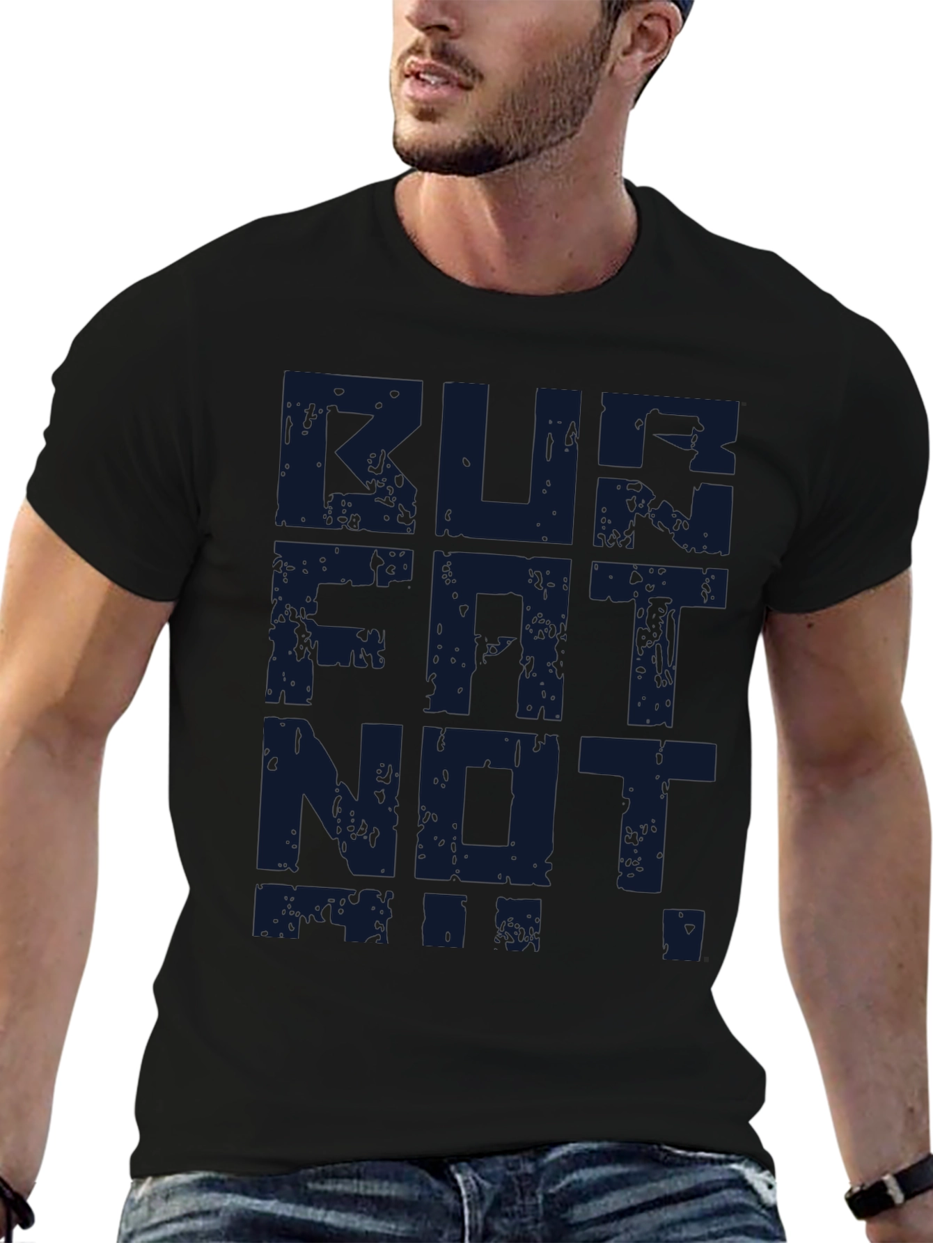 Run Not Sit Graphic Tee - Fitness Motivation Shirt
