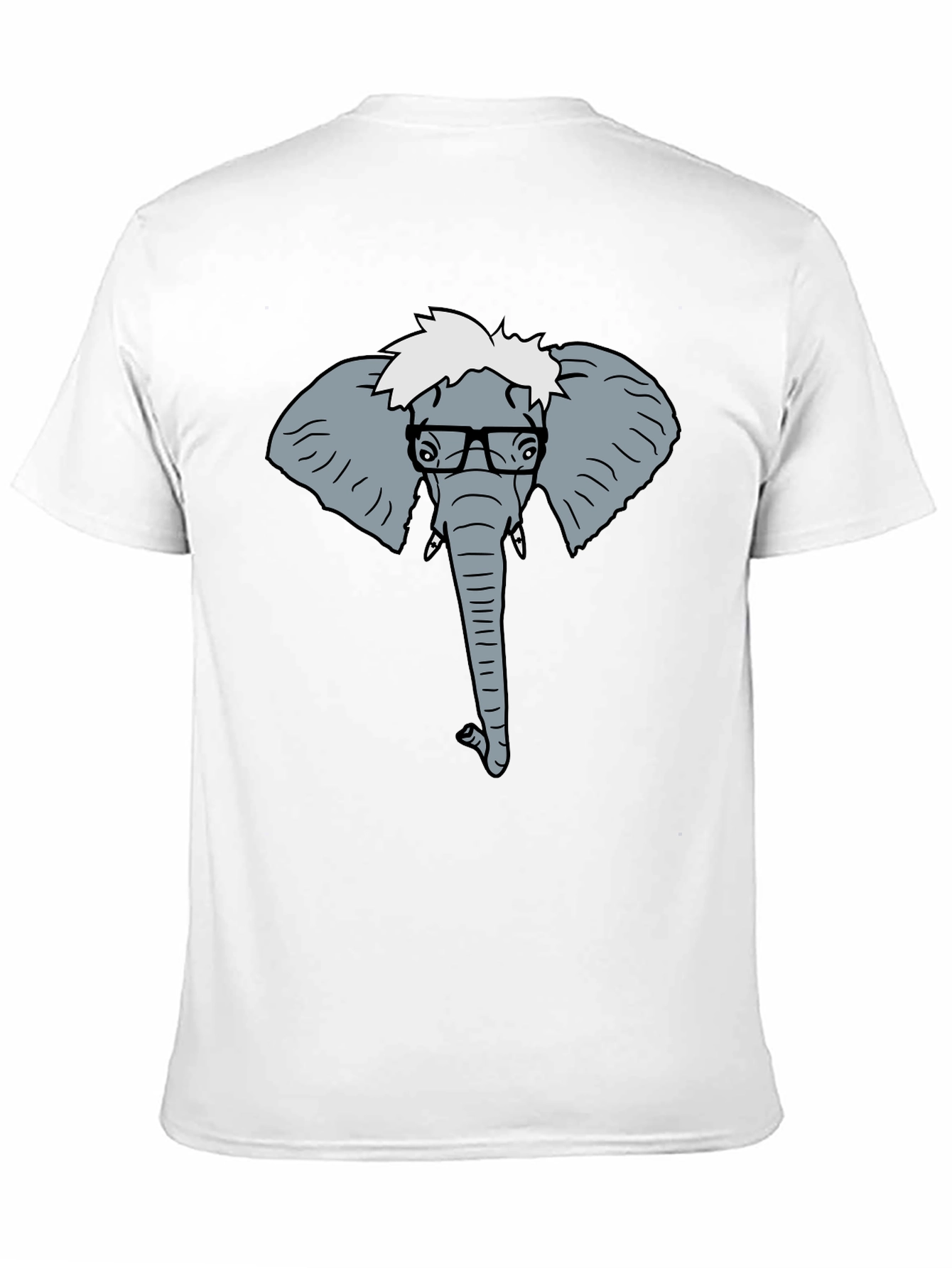 Elephant Nerd T-Shirt - Quirky Graphic Tee