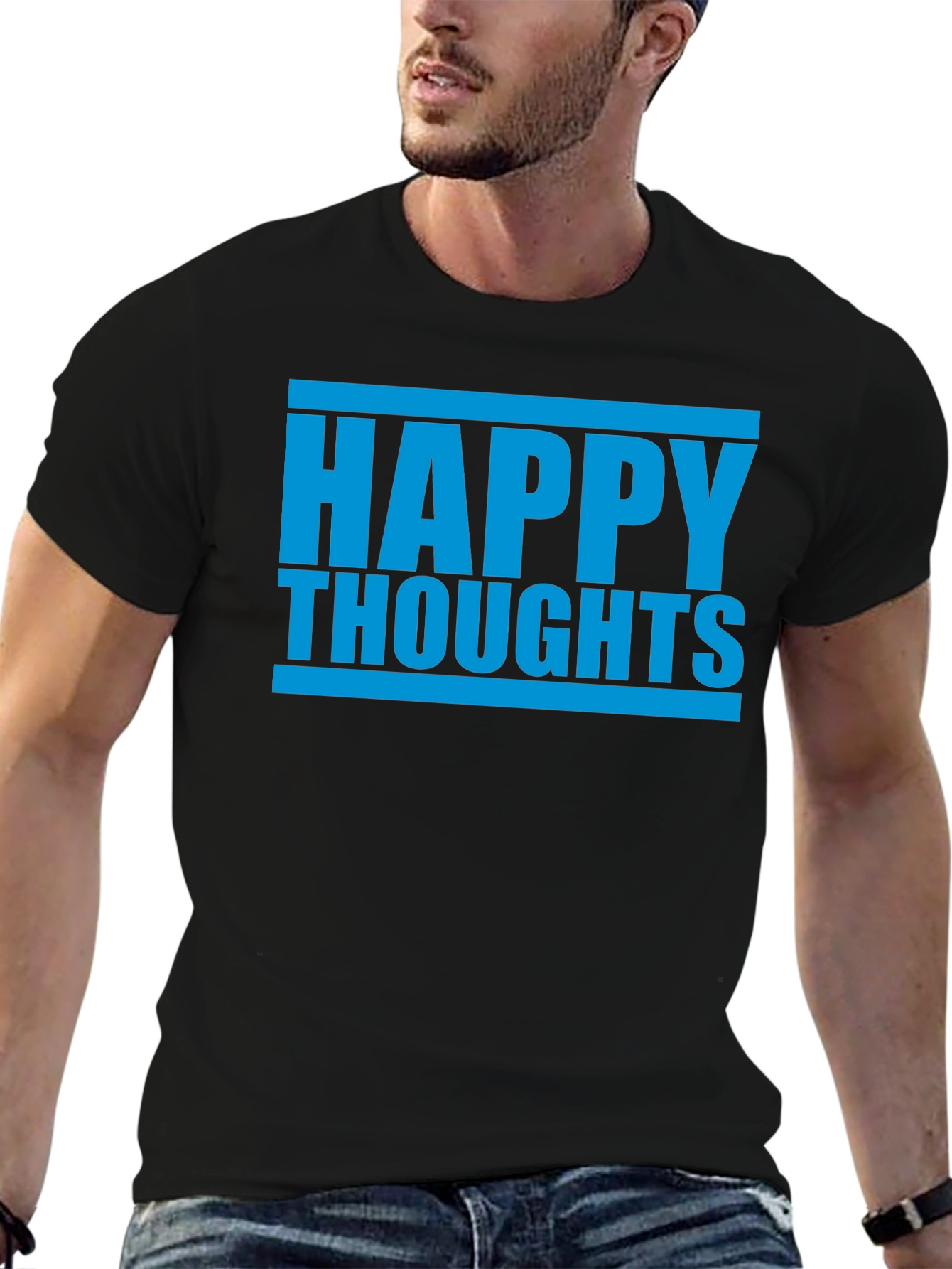 Happy Thoughts Graphic Tee - Casual Comfort