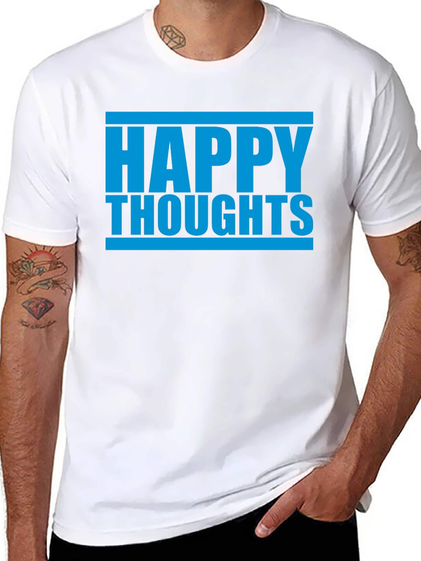 Happy Thoughts Graphic Tee - Casual Comfort