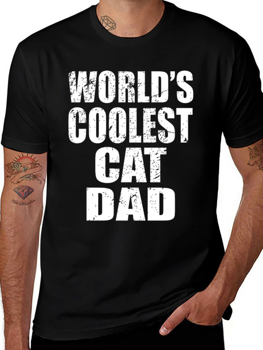 Worlds Coolest Cat Dad T-Shirt