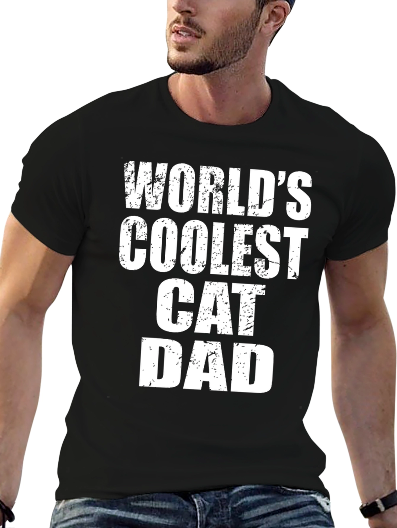 Worlds Coolest Cat Dad T-Shirt