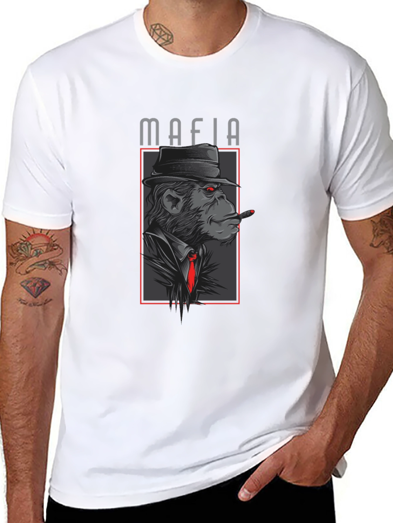 Mafia Monkey T-Shirt - Stylish Graphic Tee
