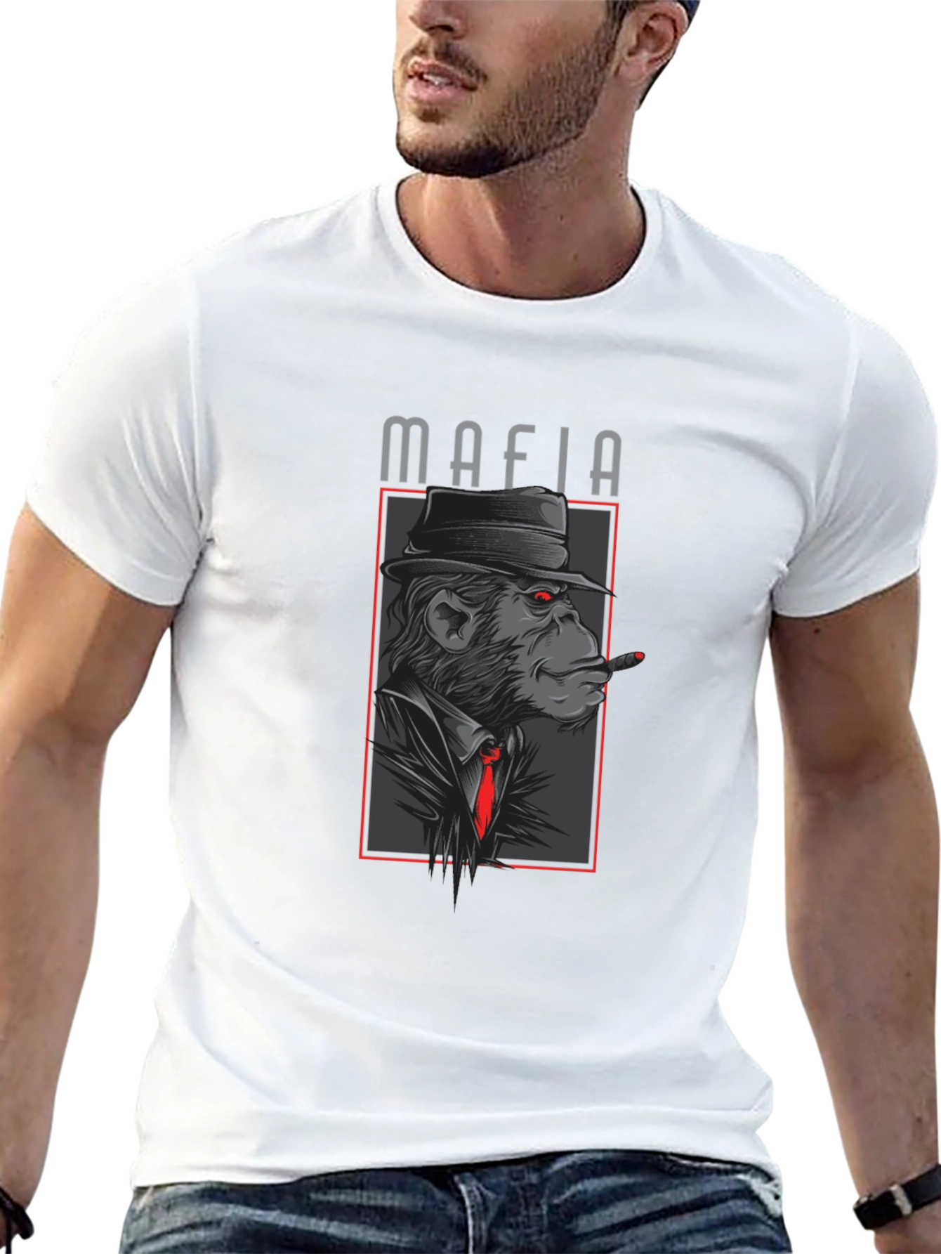 Mafia Monkey T-Shirt - Stylish Graphic Tee