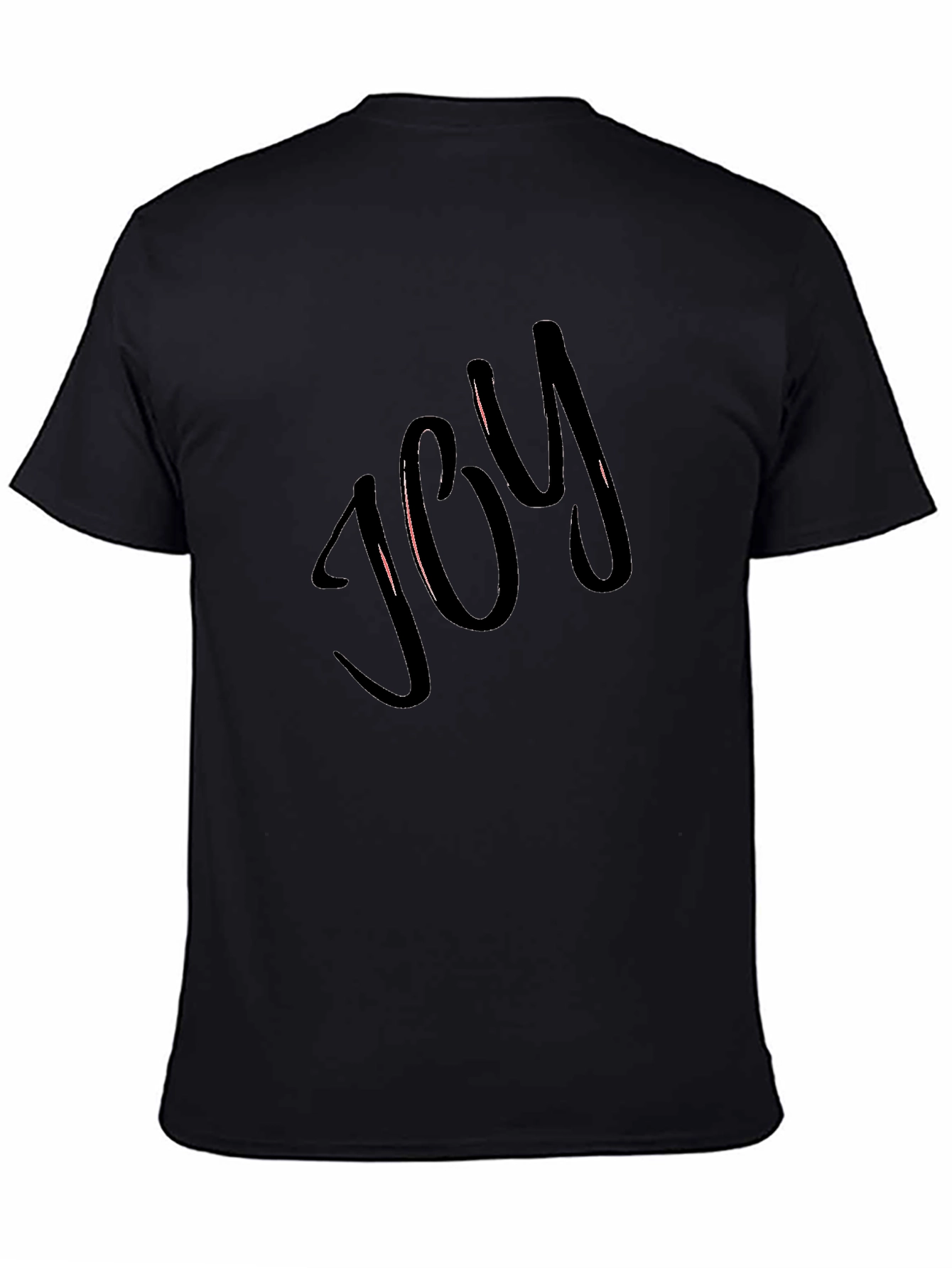 Joy Graphic Tee - Black Crew Neck T-Shirt