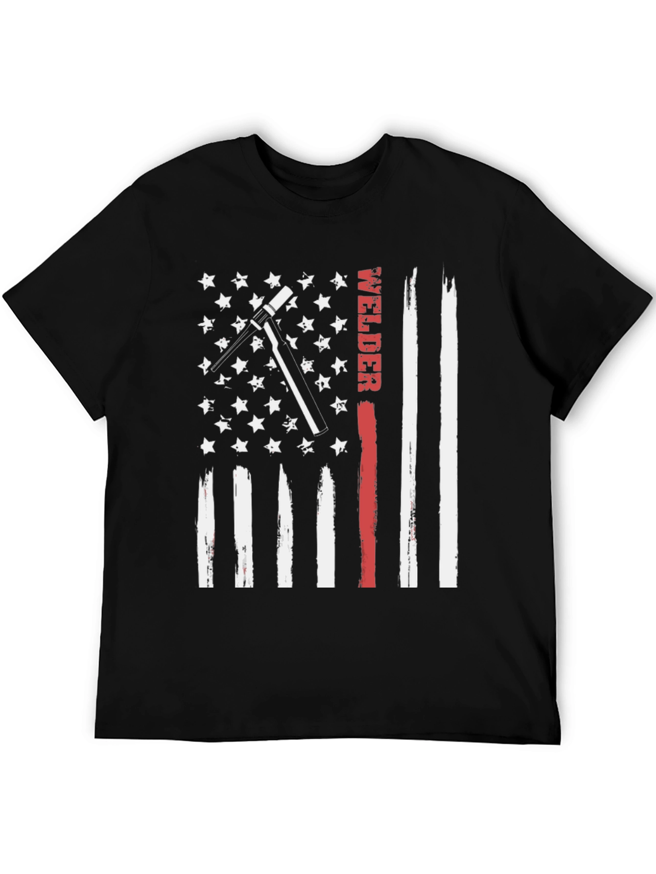 Welder American Flag Patriotic T-Shirt