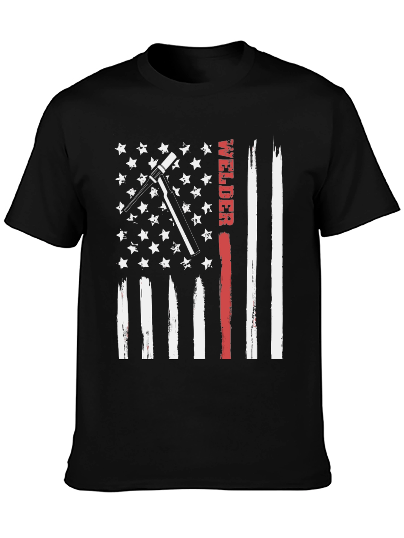 Welder American Flag Patriotic T-Shirt