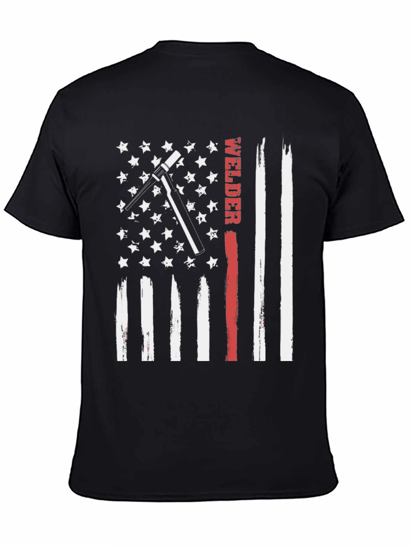 Welder American Flag Patriotic T-Shirt