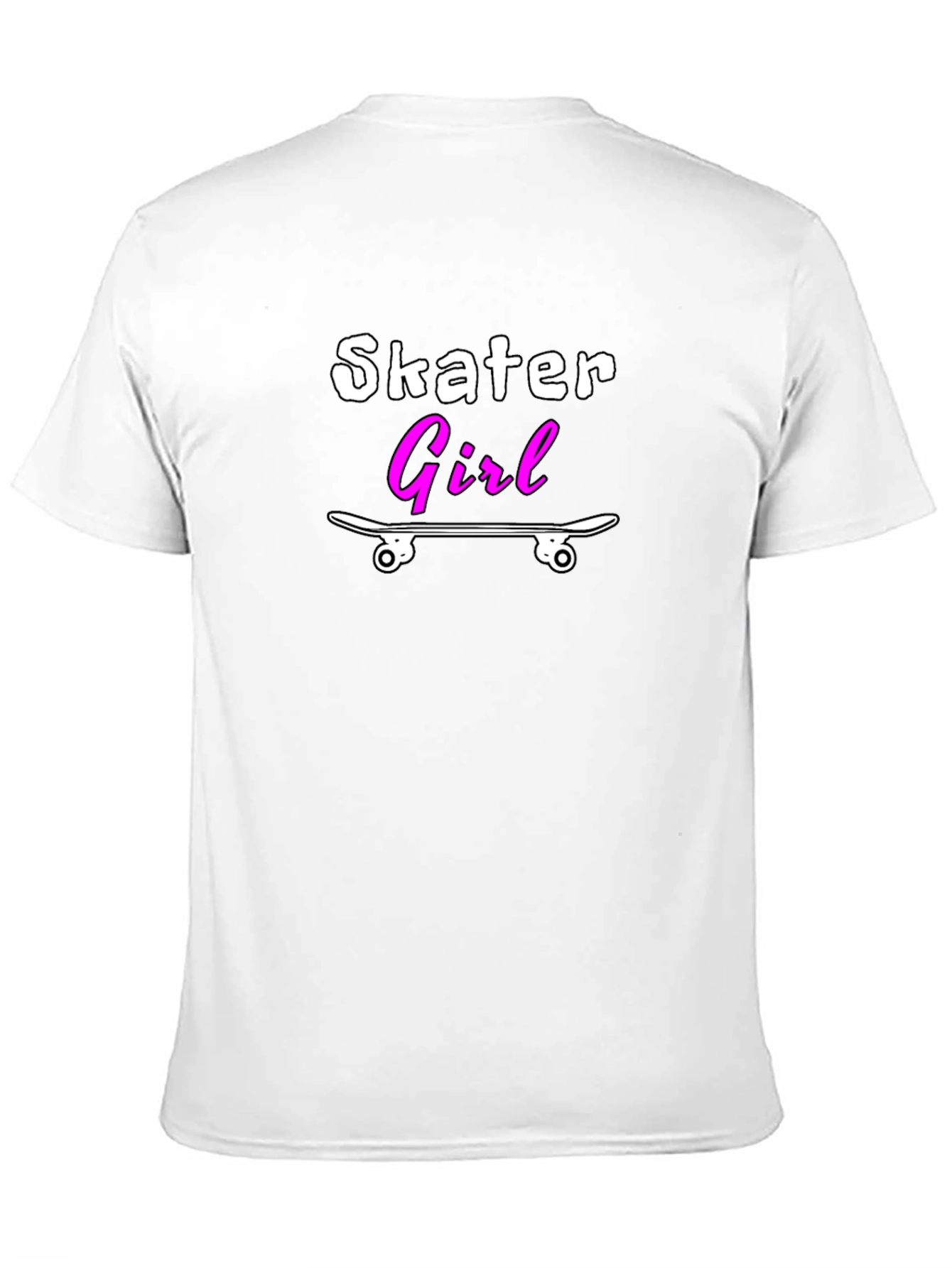 Skater Girl T-Shirt - Black Graphic Tee