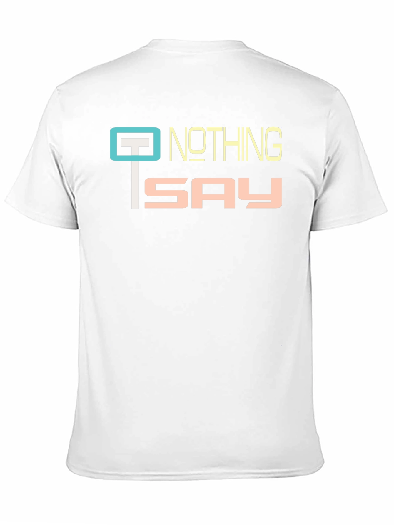 Nothing To Say Graphic Tee - Black Casual T-Shirt